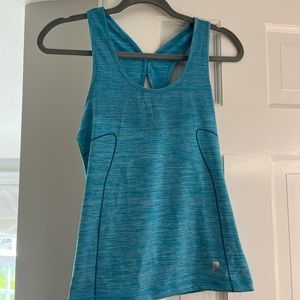 Light blue workout tank top